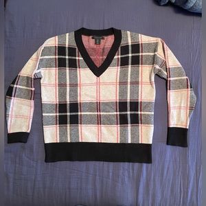 Tahari Plaid Sweater
